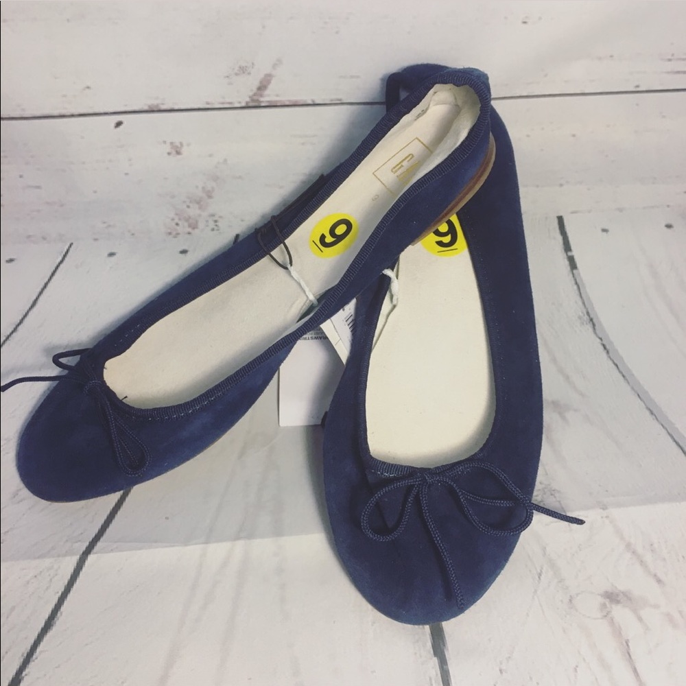✨NWT✨GAP Adjustable Drawstring Flats - Navy Blue